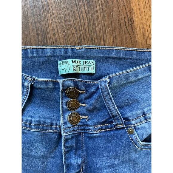 WAX Jean Butt I Love You Size 7 Denim Blue Jeans - Picture 3 of 5